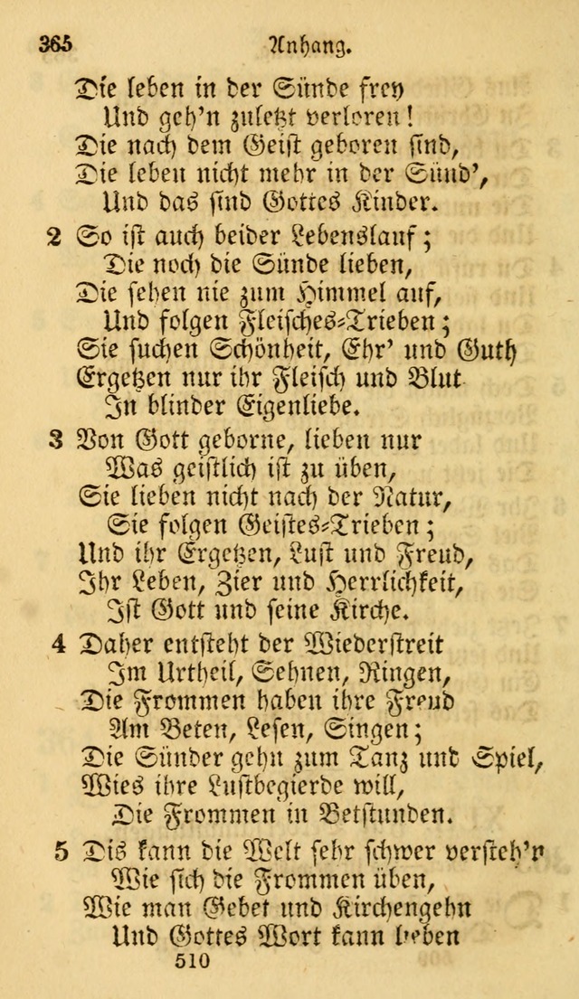 Evangelische Lieder-Sammlung: genommen aus der Liedersammlung und dem Gemeinschaftlichen Gesangbuch in den evanglischen Gemeinen page 510