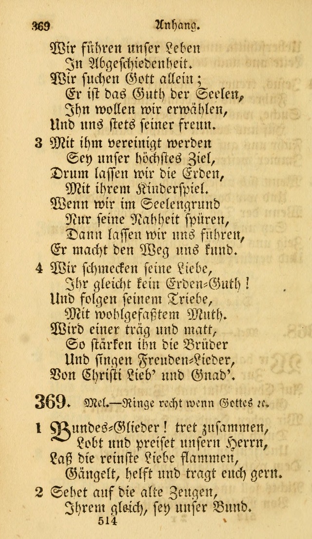 Evangelische Lieder-Sammlung: genommen aus der Liedersammlung und dem Gemeinschaftlichen Gesangbuch in den evanglischen Gemeinen page 514