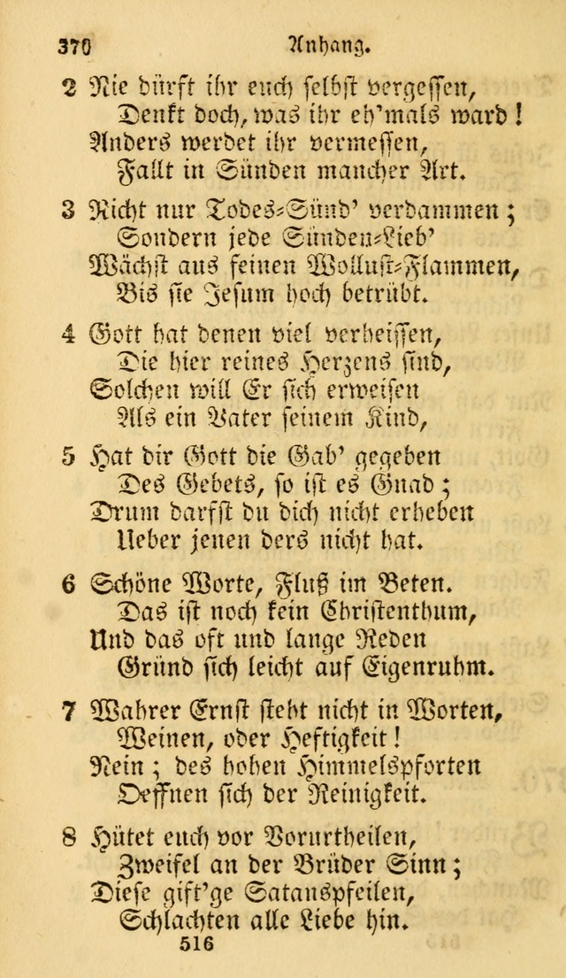 Evangelische Lieder-Sammlung: genommen aus der Liedersammlung und dem Gemeinschaftlichen Gesangbuch in den evanglischen Gemeinen page 516