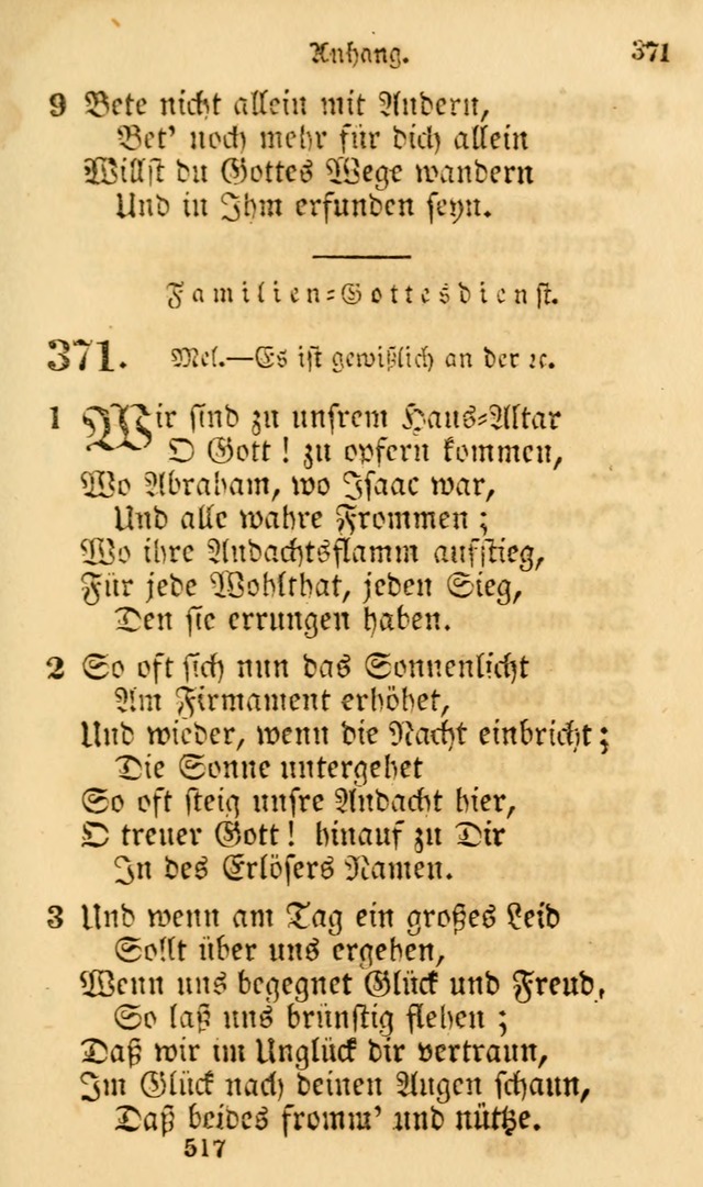 Evangelische Lieder-Sammlung: genommen aus der Liedersammlung und dem Gemeinschaftlichen Gesangbuch in den evanglischen Gemeinen page 517