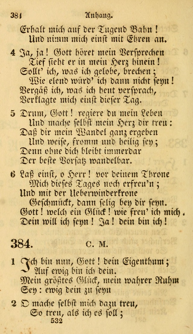 Evangelische Lieder-Sammlung: genommen aus der Liedersammlung und dem Gemeinschaftlichen Gesangbuch in den evanglischen Gemeinen page 532