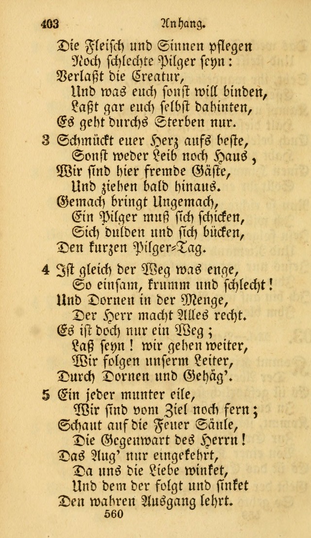 Evangelische Lieder-Sammlung: genommen aus der Liedersammlung und dem Gemeinschaftlichen Gesangbuch in den evanglischen Gemeinen page 560