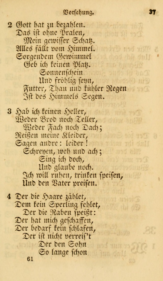 Evangelische Lieder-Sammlung: genommen aus der Liedersammlung und dem Gemeinschaftlichen Gesangbuch in den evanglischen Gemeinen page 61