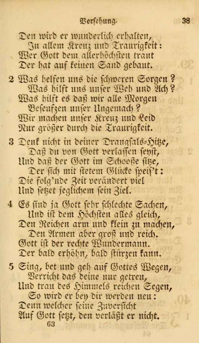 Evangelische Lieder-Sammlung: genommen aus der Liedersammlung und dem Gemeinschaftlichen Gesangbuch in den evanglischen Gemeinen page 63