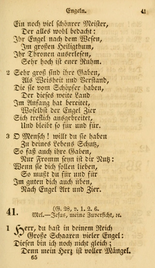 Evangelische Lieder-Sammlung: genommen aus der Liedersammlung und dem Gemeinschaftlichen Gesangbuch in den evanglischen Gemeinen page 65