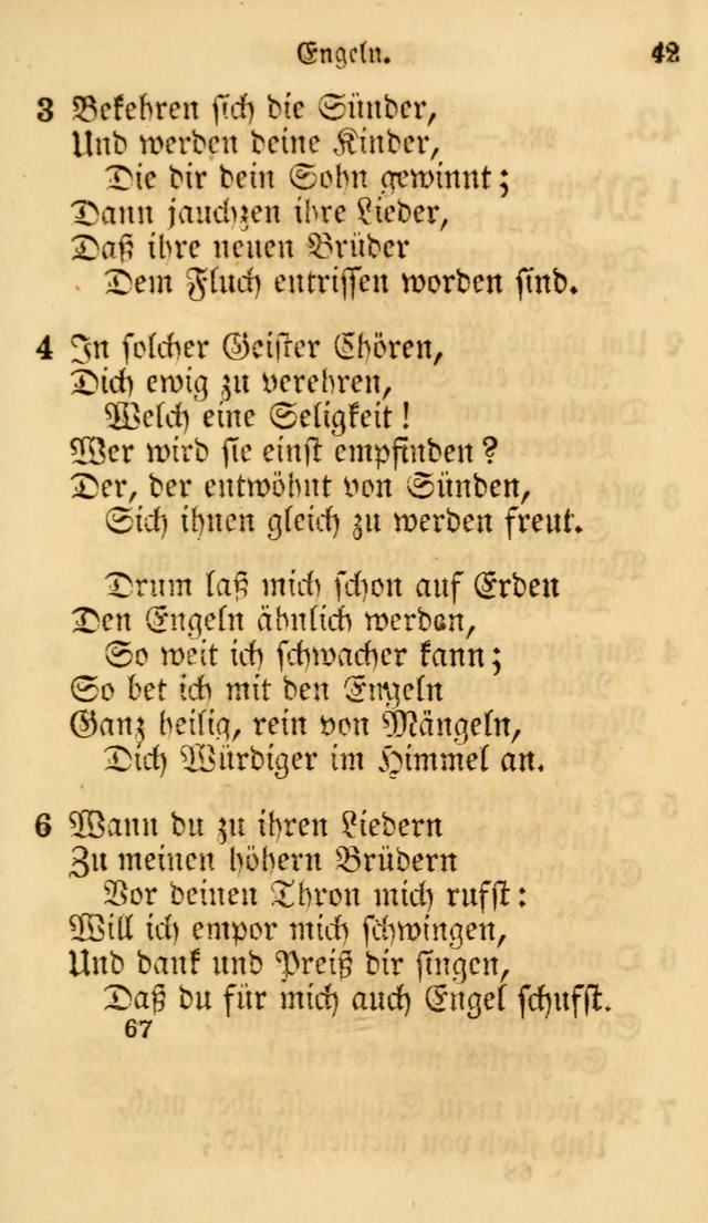 Evangelische Lieder-Sammlung: genommen aus der Liedersammlung und dem Gemeinschaftlichen Gesangbuch in den evanglischen Gemeinen page 67