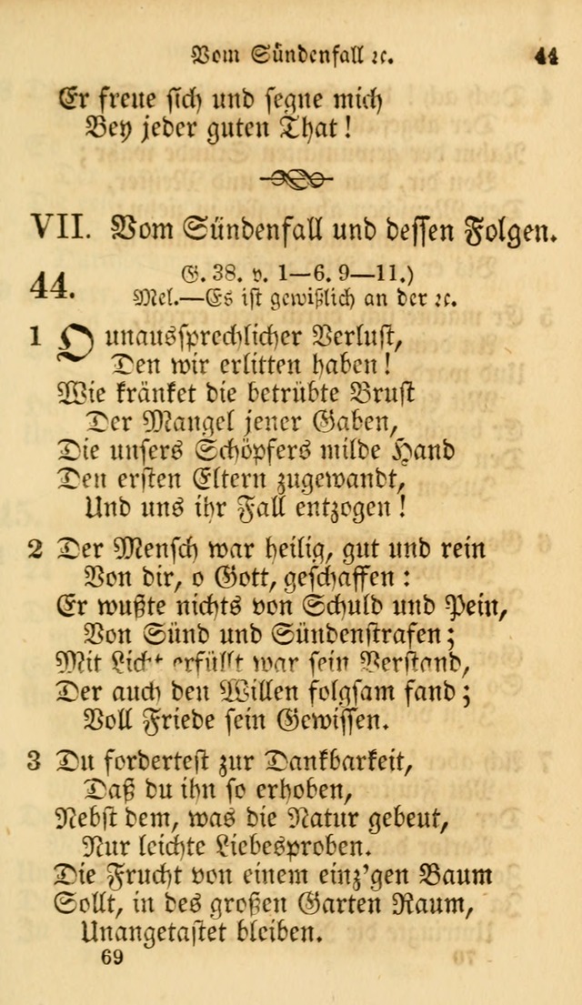 Evangelische Lieder-Sammlung: genommen aus der Liedersammlung und dem Gemeinschaftlichen Gesangbuch in den evanglischen Gemeinen page 69