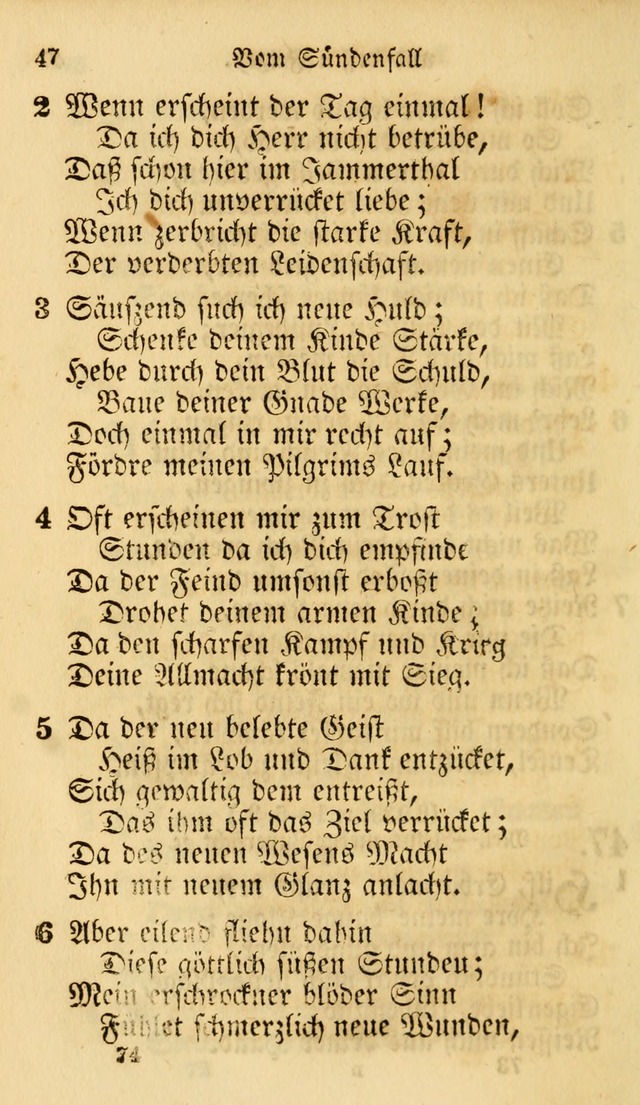 Evangelische Lieder-Sammlung: genommen aus der Liedersammlung und dem Gemeinschaftlichen Gesangbuch in den evanglischen Gemeinen page 74