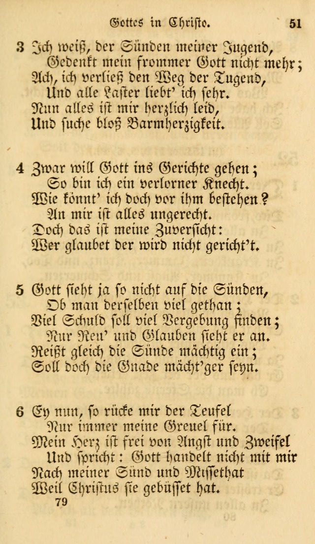 Evangelische Lieder-Sammlung: genommen aus der Liedersammlung und dem Gemeinschaftlichen Gesangbuch in den evanglischen Gemeinen page 79