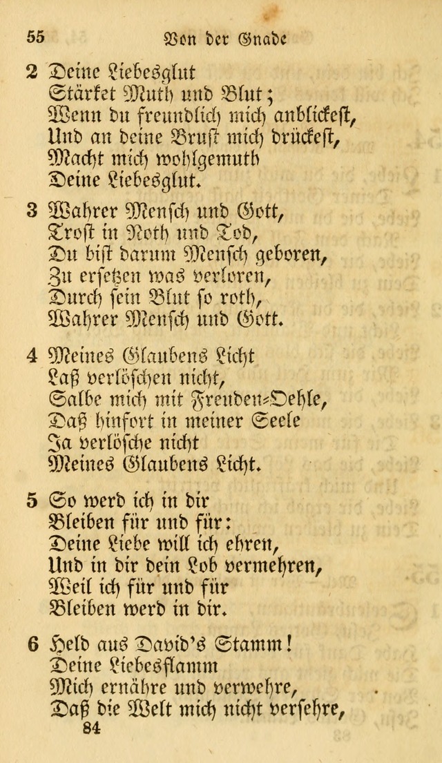 Evangelische Lieder-Sammlung: genommen aus der Liedersammlung und dem Gemeinschaftlichen Gesangbuch in den evanglischen Gemeinen page 84