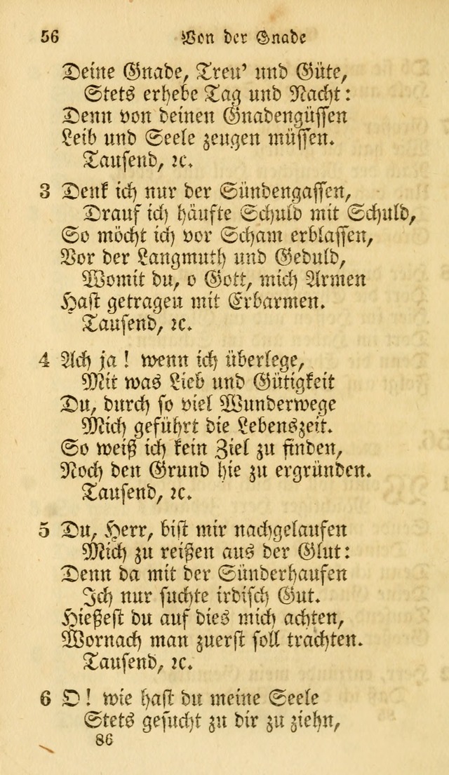 Evangelische Lieder-Sammlung: genommen aus der Liedersammlung und dem Gemeinschaftlichen Gesangbuch in den evanglischen Gemeinen page 86