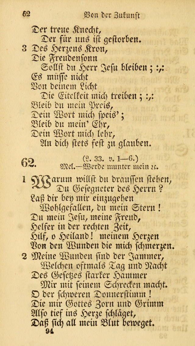 Evangelische Lieder-Sammlung: genommen aus der Liedersammlung und dem Gemeinschaftlichen Gesangbuch in den evanglischen Gemeinen page 94