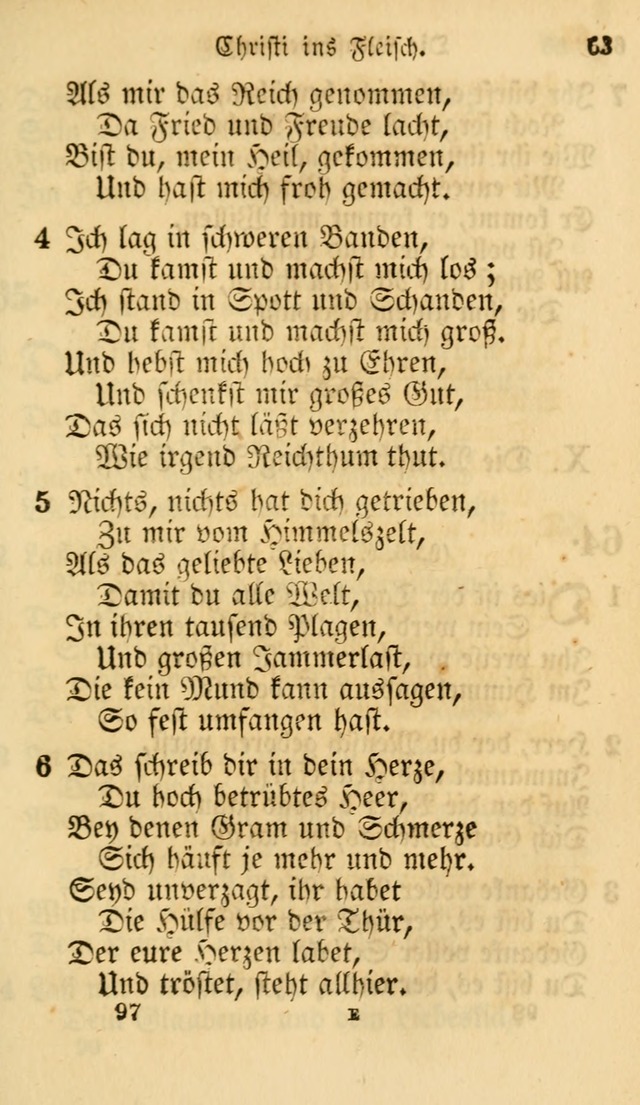 Evangelische Lieder-Sammlung: genommen aus der Liedersammlung und dem Gemeinschaftlichen Gesangbuch in den evanglischen Gemeinen page 97