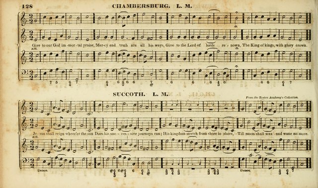 Evangelical Musick: or, The Sacred Minstrel and Sacred Harp United: consisting of a great variety of psalm and hymn tunes, set pieces, anthems, etc. (10th ed) page 128