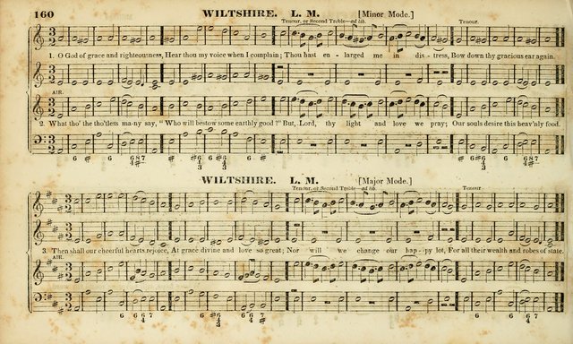 Evangelical Musick: or, The Sacred Minstrel and Sacred Harp United: consisting of a great variety of psalm and hymn tunes, set pieces, anthems, etc. (10th ed) page 160