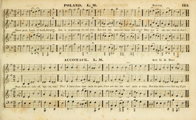 Evangelical Musick: or, The Sacred Minstrel and Sacred Harp United: consisting of a great variety of psalm and hymn tunes, set pieces, anthems, etc. (10th ed) page 165