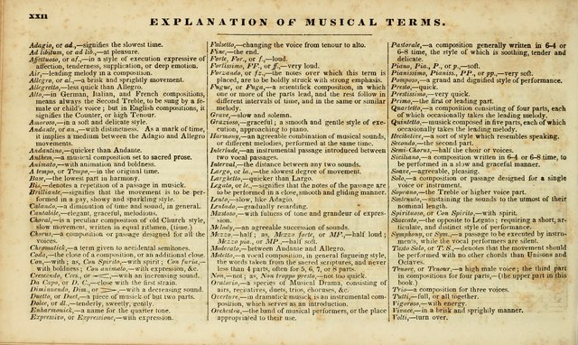 Evangelical Musick: or, The Sacred Minstrel and Sacred Harp United: consisting of a great variety of psalm and hymn tunes, set pieces, anthems, etc. (10th ed) page 22