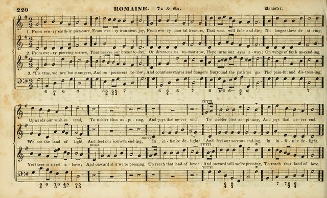 Evangelical Musick: or, The Sacred Minstrel and Sacred Harp United: consisting of a great variety of psalm and hymn tunes, set pieces, anthems, etc. (10th ed) page 220