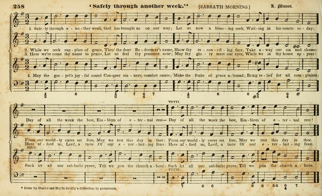 Evangelical Musick: or, The Sacred Minstrel and Sacred Harp United: consisting of a great variety of psalm and hymn tunes, set pieces, anthems, etc. (10th ed) page 258