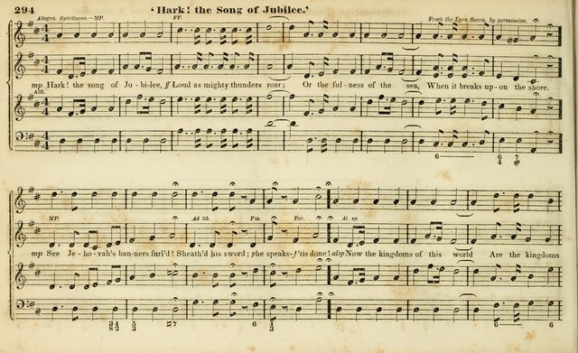 Evangelical Musick: or, The Sacred Minstrel and Sacred Harp United: consisting of a great variety of psalm and hymn tunes, set pieces, anthems, etc. (10th ed) page 294