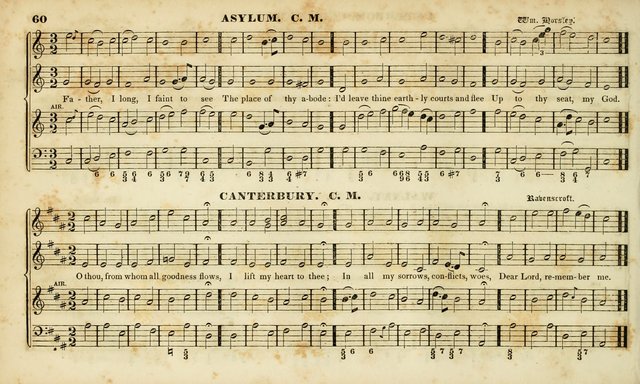 Evangelical Musick: or, The Sacred Minstrel and Sacred Harp United: consisting of a great variety of psalm and hymn tunes, set pieces, anthems, etc. (10th ed) page 60