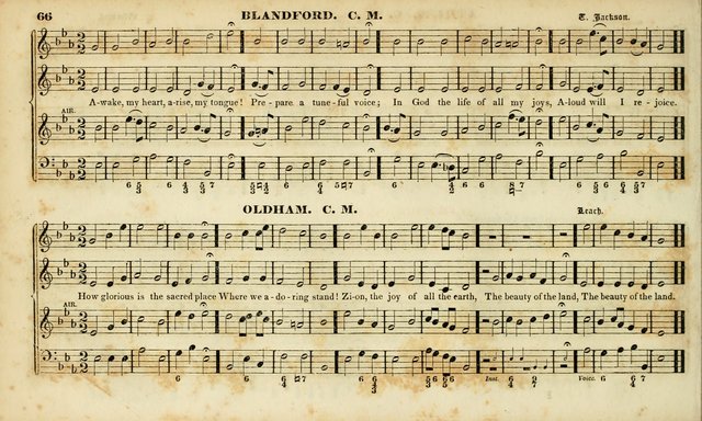 Evangelical Musick: or, The Sacred Minstrel and Sacred Harp United: consisting of a great variety of psalm and hymn tunes, set pieces, anthems, etc. (10th ed) page 66