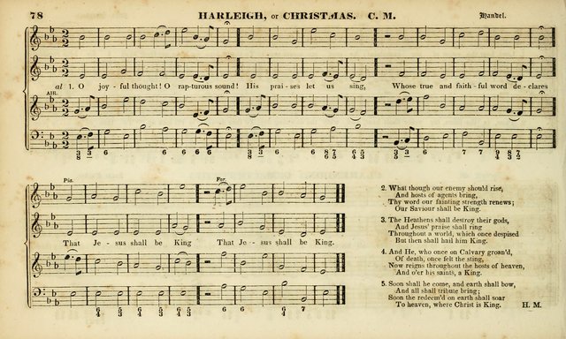 Evangelical Musick: or, The Sacred Minstrel and Sacred Harp United: consisting of a great variety of psalm and hymn tunes, set pieces, anthems, etc. (10th ed) page 78