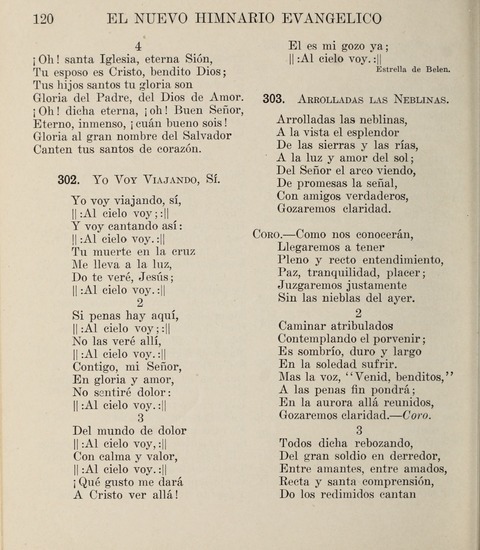 El Nuevo Himnario Evangelico para el uso de las Iglesias Evangelicas de Habla Espanol en Todo el Mundo page 120