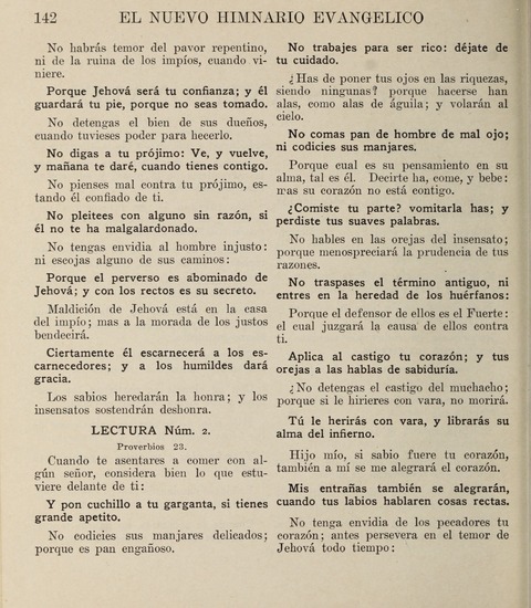 El Nuevo Himnario Evangelico para el uso de las Iglesias Evangelicas de Habla Espanol en Todo el Mundo page 142