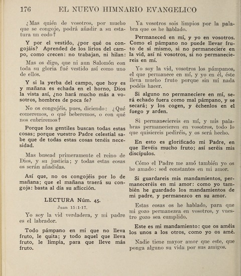 El Nuevo Himnario Evangelico para el uso de las Iglesias Evangelicas de Habla Espanol en Todo el Mundo page 176