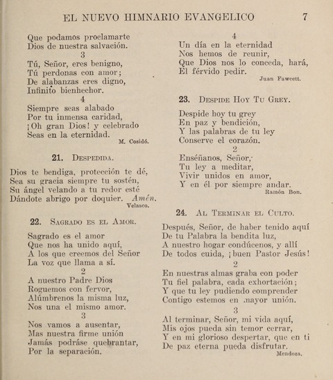 El Nuevo Himnario Evangelico para el uso de las Iglesias Evangelicas de Habla Espanol en Todo el Mundo page 7