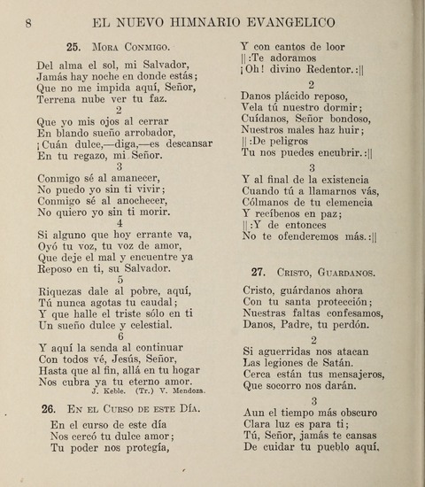 El Nuevo Himnario Evangelico para el uso de las Iglesias Evangelicas de Habla Espanol en Todo el Mundo page 8