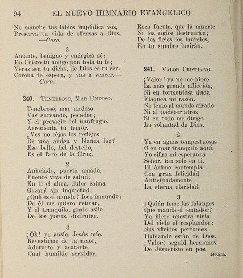 El Nuevo Himnario Evangelico para el uso de las Iglesias Evangelicas de Habla Espanol en Todo el Mundo page 94