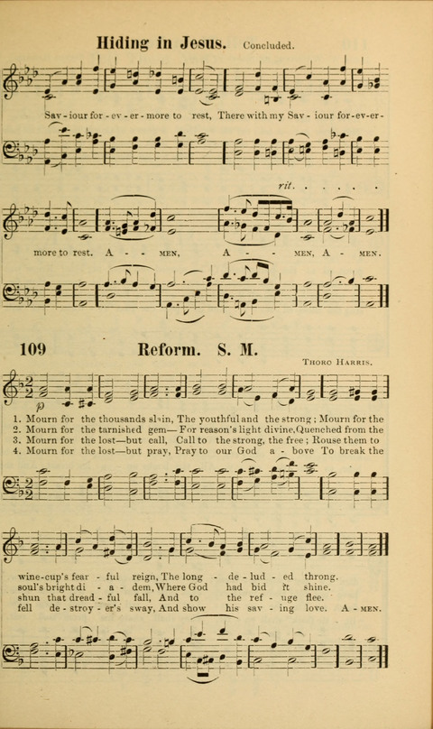 Echoes of Paradise: a choice collection of Christian hymns suitable for Sabbath schools and all other departments of religious work page 107