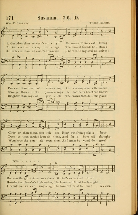 Echoes of Paradise: a choice collection of Christian hymns suitable for Sabbath schools and all other departments of religious work page 169