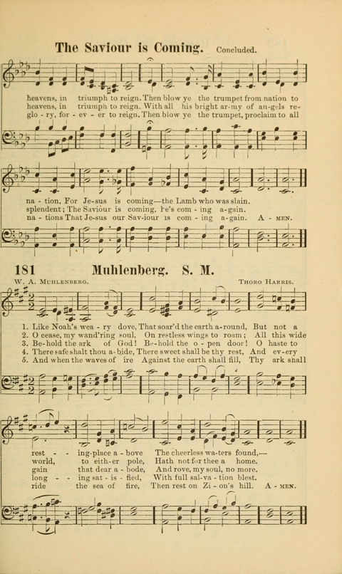 Echoes of Paradise: a choice collection of Christian hymns suitable for Sabbath schools and all other departments of religious work page 181