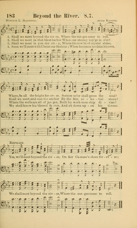 Echoes of Paradise: a choice collection of Christian hymns suitable for Sabbath schools and all other departments of religious work page 183