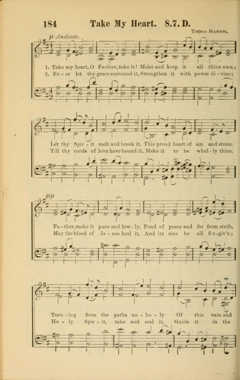 Echoes of Paradise: a choice collection of Christian hymns suitable for Sabbath schools and all other departments of religious work page 184