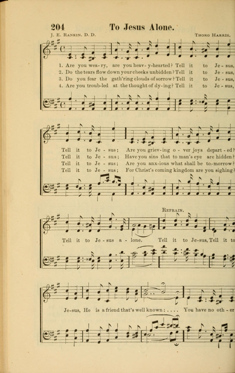 Echoes of Paradise: a choice collection of Christian hymns suitable for Sabbath schools and all other departments of religious work page 206