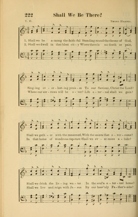 Echoes of Paradise: a choice collection of Christian hymns suitable for Sabbath schools and all other departments of religious work page 222