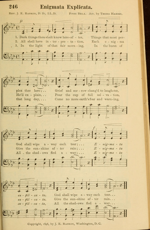 Echoes of Paradise: a choice collection of Christian hymns suitable for Sabbath schools and all other departments of religious work page 245