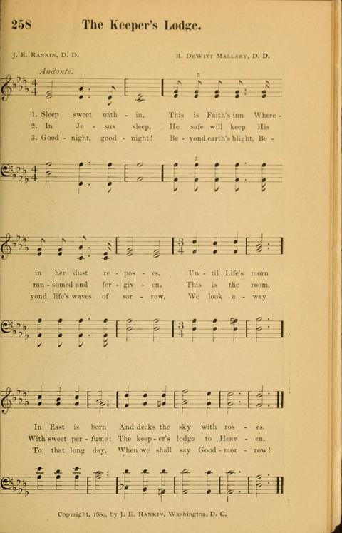 Echoes of Paradise: a choice collection of Christian hymns suitable for Sabbath schools and all other departments of religious work page 259