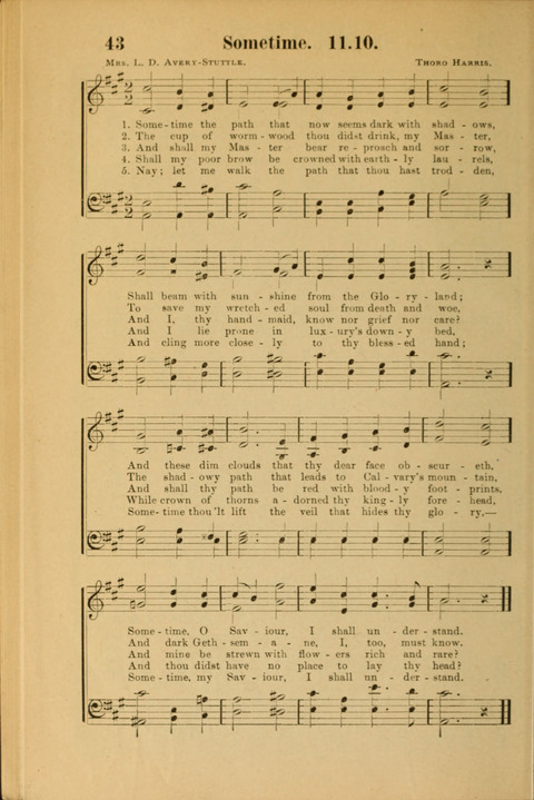 Echoes of Paradise: a choice collection of Christian hymns suitable for Sabbath schools and all other departments of religious work page 42