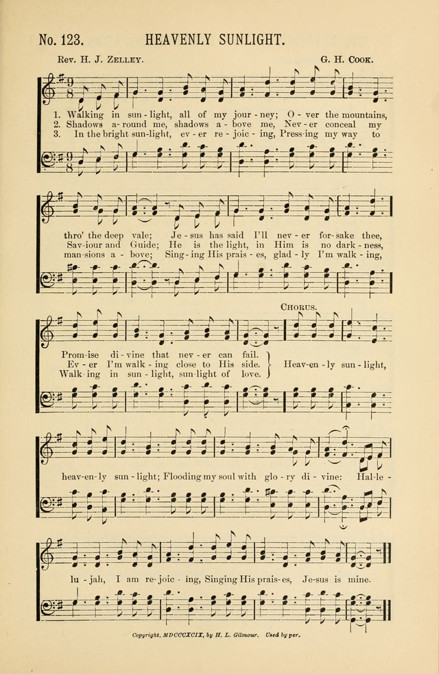 Exalted Praise: a twentieth century collection of sacred hymns for the church, Sunday school, and devotional meetings page 123