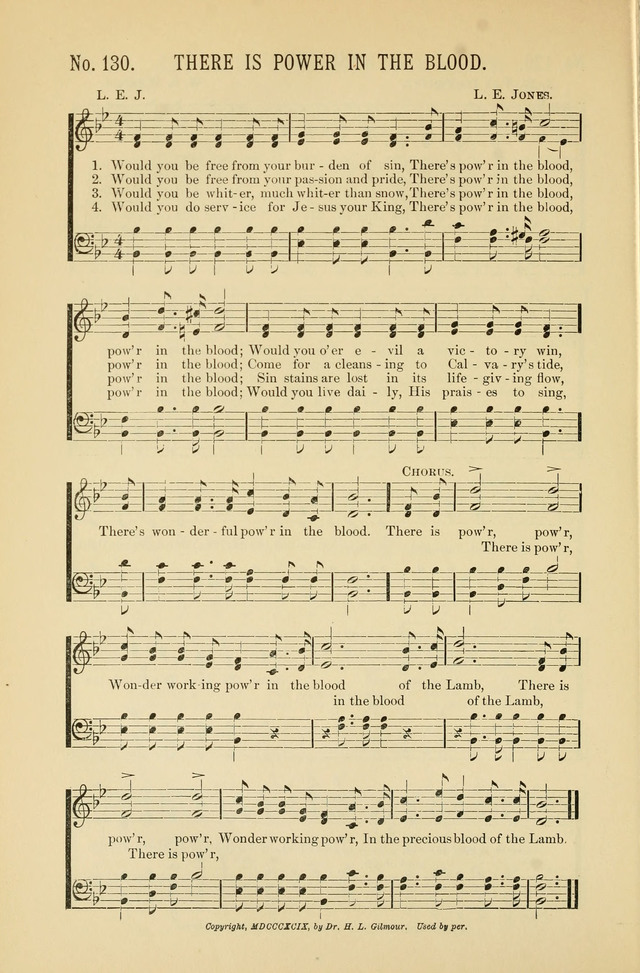 Exalted Praise: a twentieth century collection of sacred hymns for the church, Sunday school, and devotional meetings page 130