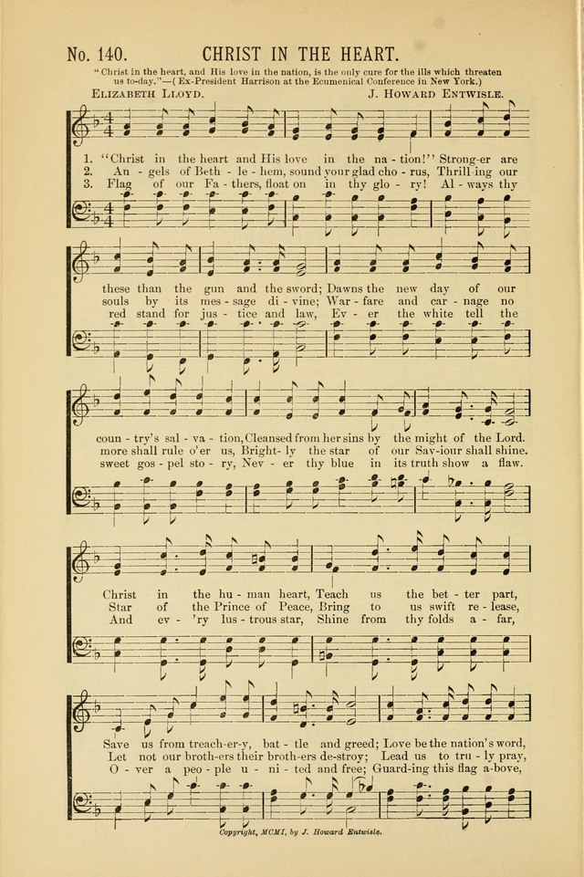 Exalted Praise: a twentieth century collection of sacred hymns for the church, Sunday school, and devotional meetings page 140