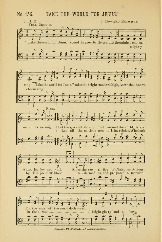 Exalted Praise: a twentieth century collection of sacred hymns for the church, Sunday school, and devotional meetings page 156