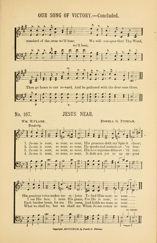 Exalted Praise: a twentieth century collection of sacred hymns for the church, Sunday school, and devotional meetings page 167