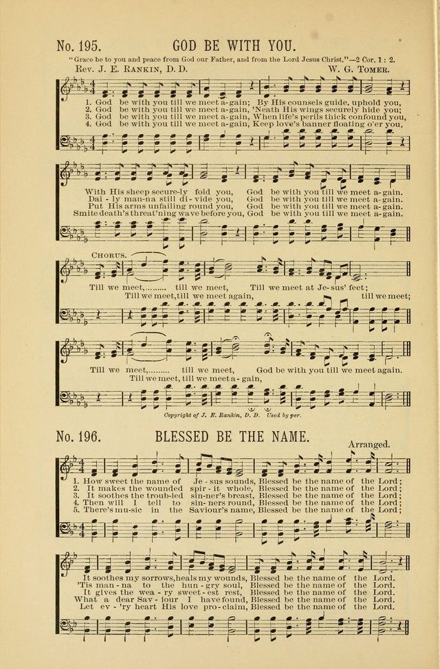 Exalted Praise: a twentieth century collection of sacred hymns for the church, Sunday school, and devotional meetings page 192