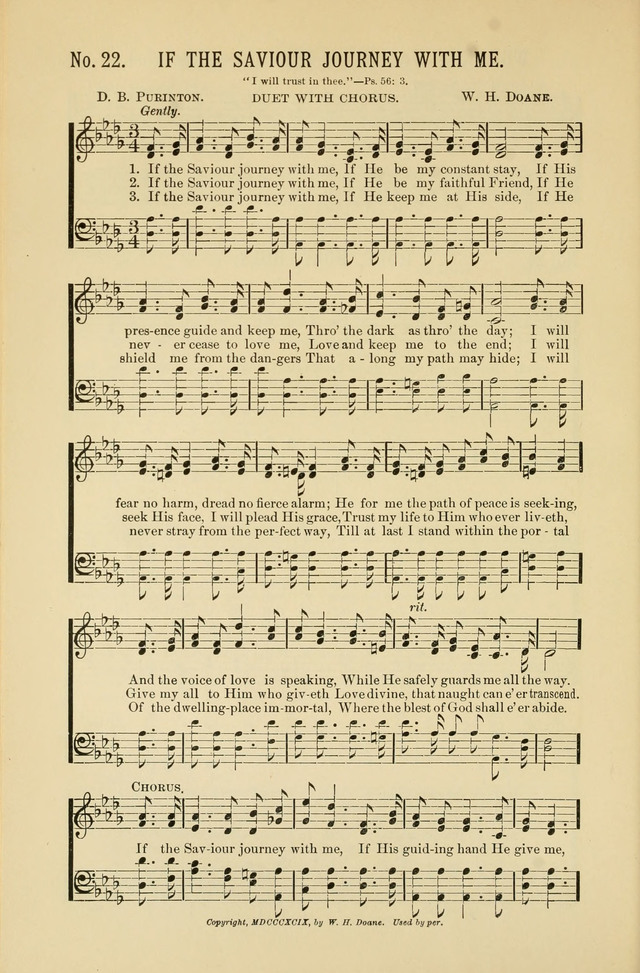 Exalted Praise: a twentieth century collection of sacred hymns for the church, Sunday school, and devotional meetings page 22